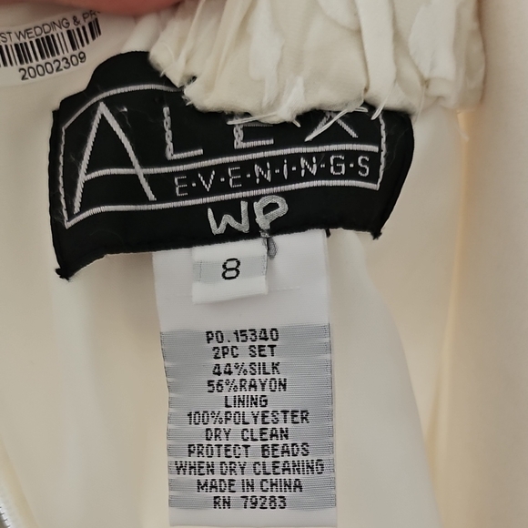 Alex Evenings Cream One Shoulder Dress - Picture 8 of 8